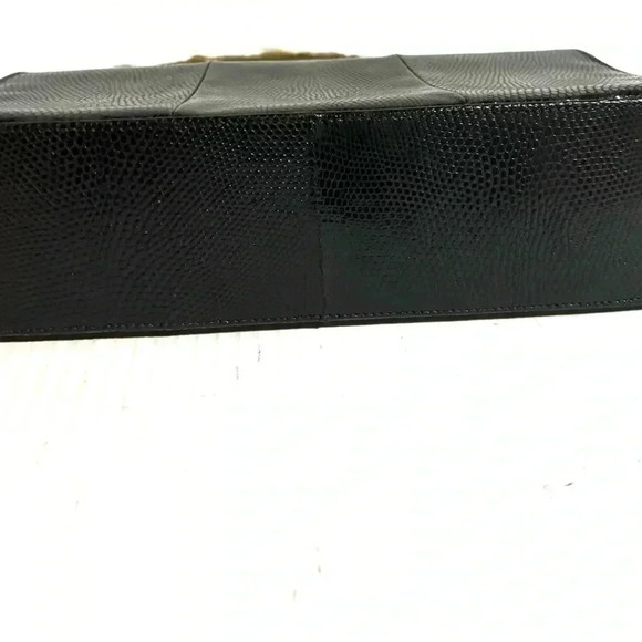 Mappin & wabb black vintage Lizard leather handle bag - Picture 5 of 7